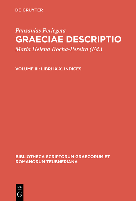 Libri IX-X. Indices -  Pausanias Periegeta