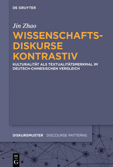 Wissenschaftsdiskurse kontrastiv -  Jin Zhao