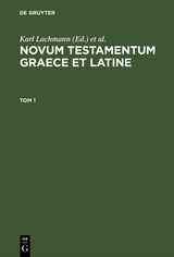 Novum Testamentum Graece et Latine. Tom 1 - 