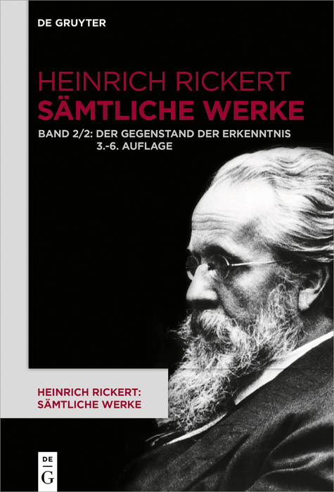 Der Gegenstand der Erkenntnis - Heinrich Rickert