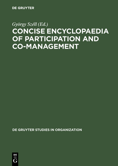 Concise Encyclopaedia of Participation and Co-Management - 