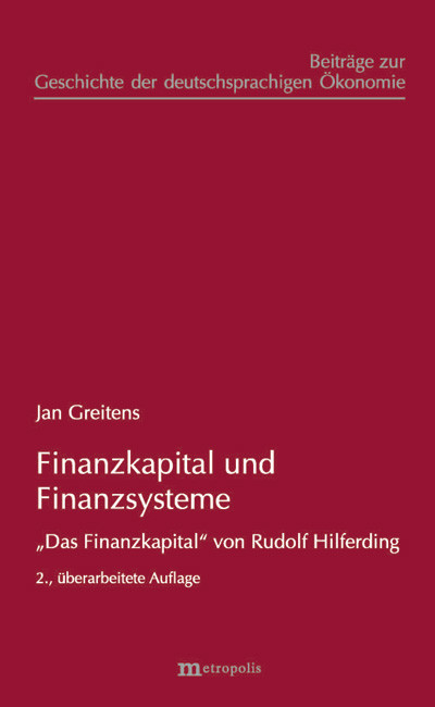 Finanzkapital und Finanzsysteme -  Jan-Pieter Greitens