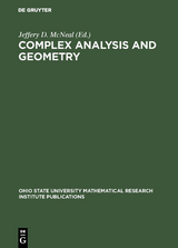 Complex Analysis and Geometry - 