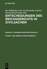 Patent- und Gebrauchsmusterrecht - 