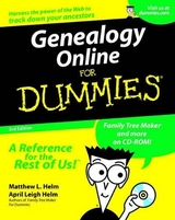 Genealogy Online For Dummies - Helm, Matthew L.; Helm, April Leigh