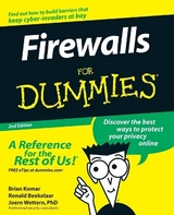 Firewalls For Dummies - Komar, Brian; Beekelaar, Ronald; Wettern, Joern