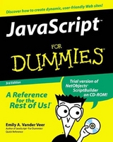 Javascript For Dummies - Vander Veer, Emily A.