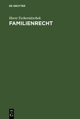 Familienrecht - Horst Tschernitschek