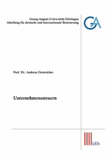 Unternehmenssteuern - Prof. Dr. Andreas Oestreicher