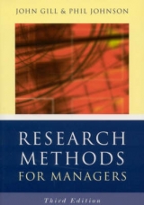 Research Methods for Managers - Gill, John; Johnson, Phil