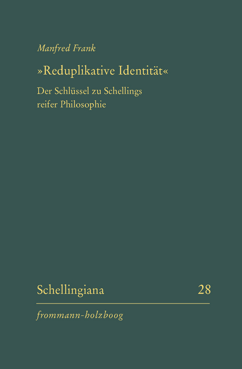 »Reduplikative Identität« -  Manfred Frank