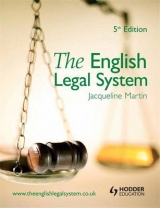 The English Legal System - Martin, Jacqueline