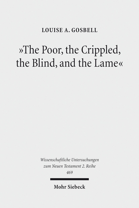 'The Poor, the Crippled, the Blind, and the Lame' -  Louise A. Gosbell