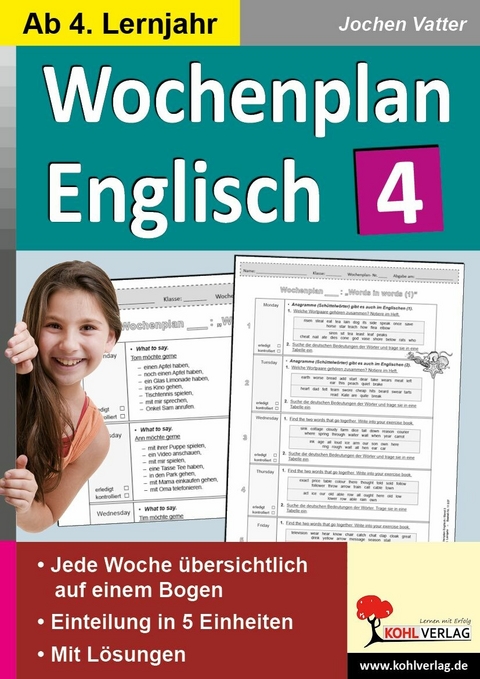 Wochenplan Englisch 4 -  Jochen Vatter