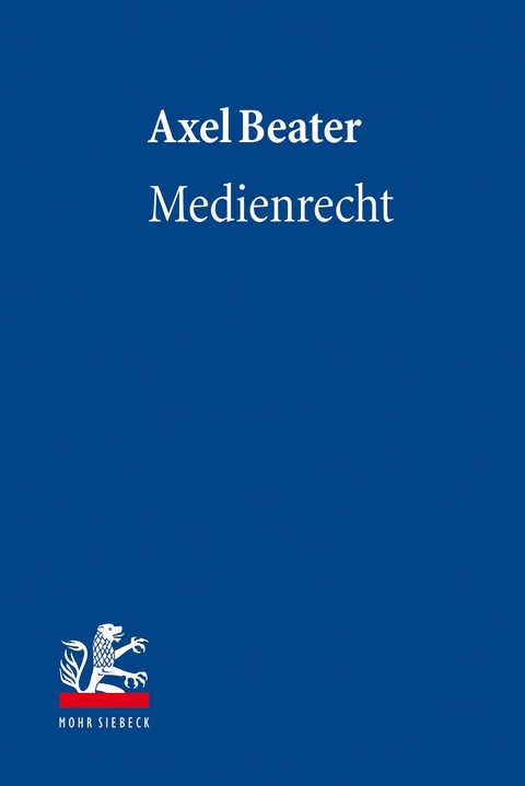 Medienrecht -  Axel Beater