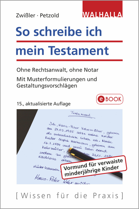 So schreibe ich mein Testament - Finn Zwißler, Sascha Petzold