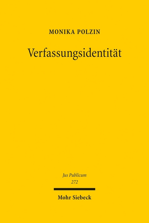 Verfassungsidentität -  Monika Polzin