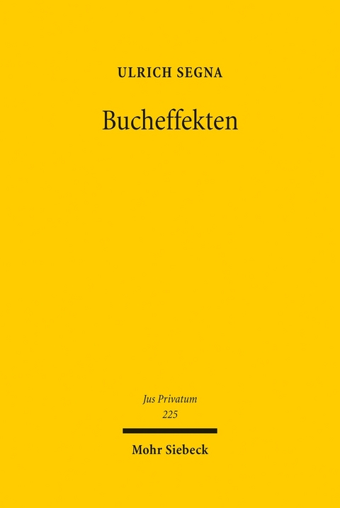 Bucheffekten -  Ulrich Segna