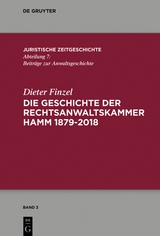 Die Geschichte der Rechtsanwaltskammer Hamm -  Dieter Finzel