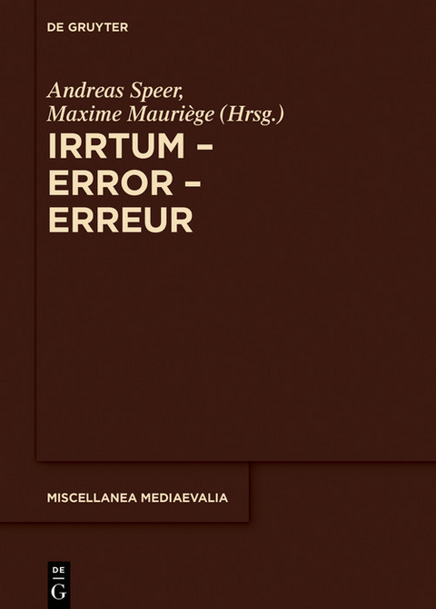 Irrtum - Error - Erreur - 