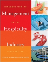 Introduction to Management in the Hospitality Industry - Barrows, Clayton W.; Powers, Tom