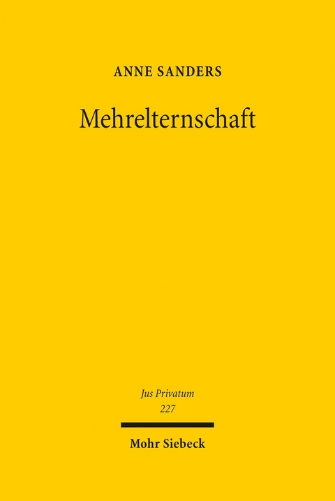 Mehrelternschaft -  Anne Sanders