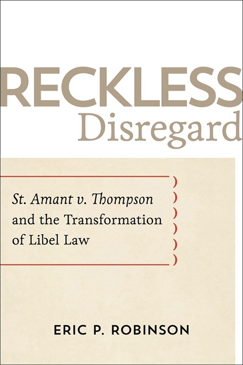 Reckless Disregard - Eric P. Robinson