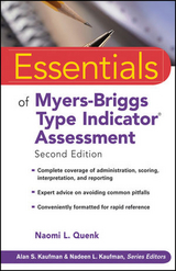 Essentials of Myers-Briggs Type Indicator Assessment - Quenk, Naomi L.