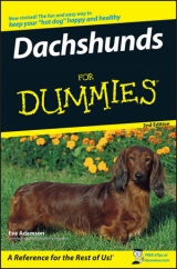 Dachshunds For Dummies - Adamson, Eve