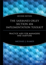 The Sarbanes-Oxley Section 404 Implementation Toolkit, with CD ROM - Ramos, Michael J.