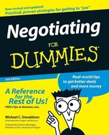 Negotiating For Dummies - Donaldson, Michael C.