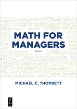 Math for Managers -  Michael C. Thomsett