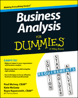 Business Analysis For Dummies - Kupe Kupersmith, Paul Mulvey, Kate McGoey