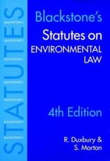 Statutes on Environmental Law - Duxbury, Robert