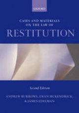 Cases and Materials on the Law of Restitution - Burrows, Andrew; McKendrick, Ewan; Edelman, James