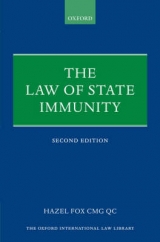 The Law of State Immunity - Fox, Hazel