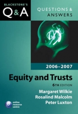 Equity and Trusts 2006-2007 - Wilkie, Margaret