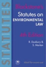 Statutes on Environmental Law - Duxbury, Robert