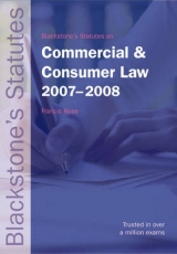 Blackstone's Statutes on Commercial and Consumer Law 2007-2008 - Rose, Francis