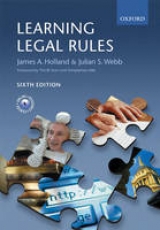 Learning Legal Rules - Holland, James A.