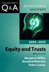 Equity and Trusts - Wilkie, Margaret