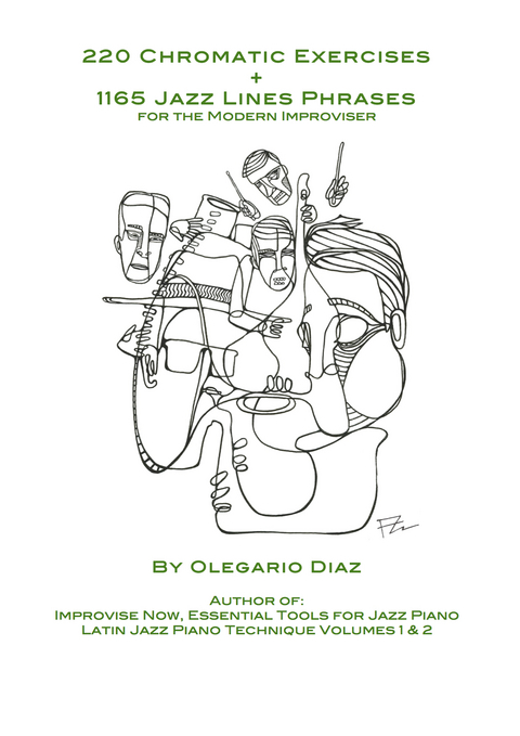 220 Chromatic Exercises + 1165 Jazz Lines Phrases for the Modern Improviser - Olegario Diaz