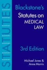 Statutes on Medical Law - Jones, Michael