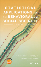 Statistical Applications for the Behavioral and Social Sciences -  Laurence G. Grimm,  Jr. K. Paul Nesselroade