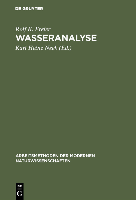 Wasseranalyse - Rolf K. Freier