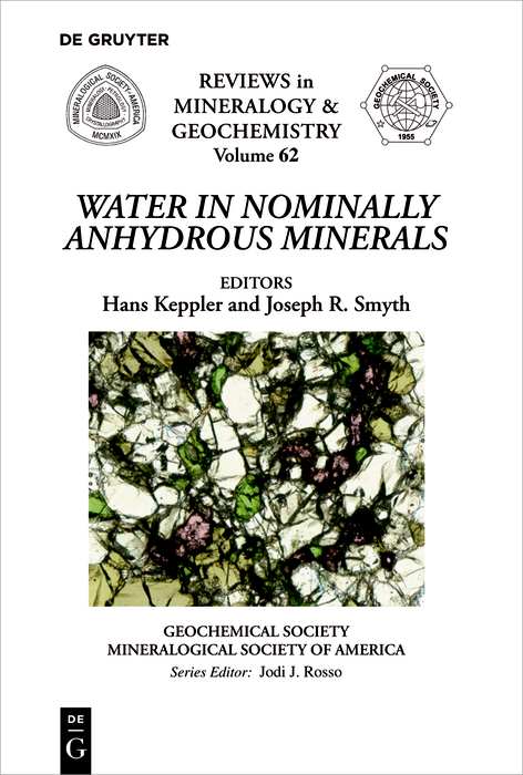 Water in Nominally Anhydrous Minerals - 