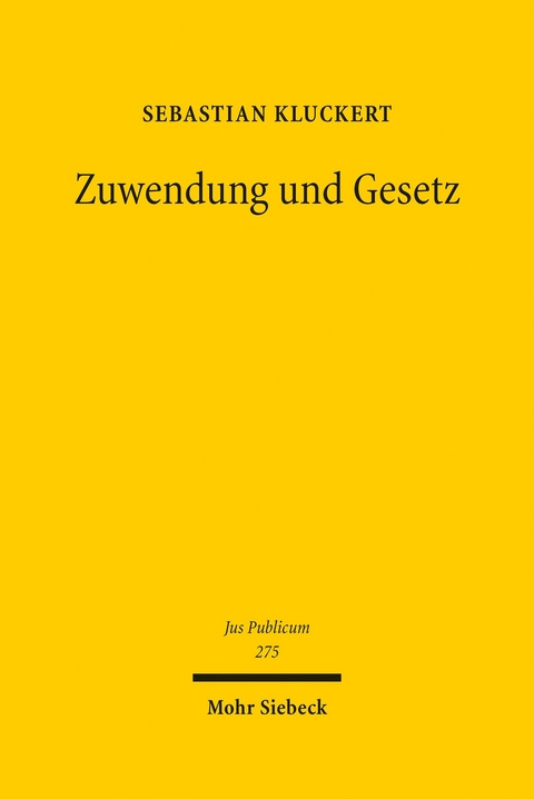 Zuwendung und Gesetz -  Sebastian Kluckert