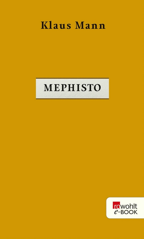 Mephisto -  Klaus Mann