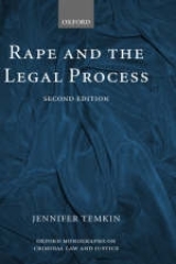 Rape and the Legal Process - Temkin, Jennifer