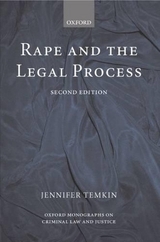 Rape and the Legal Process - Temkin, Jennifer